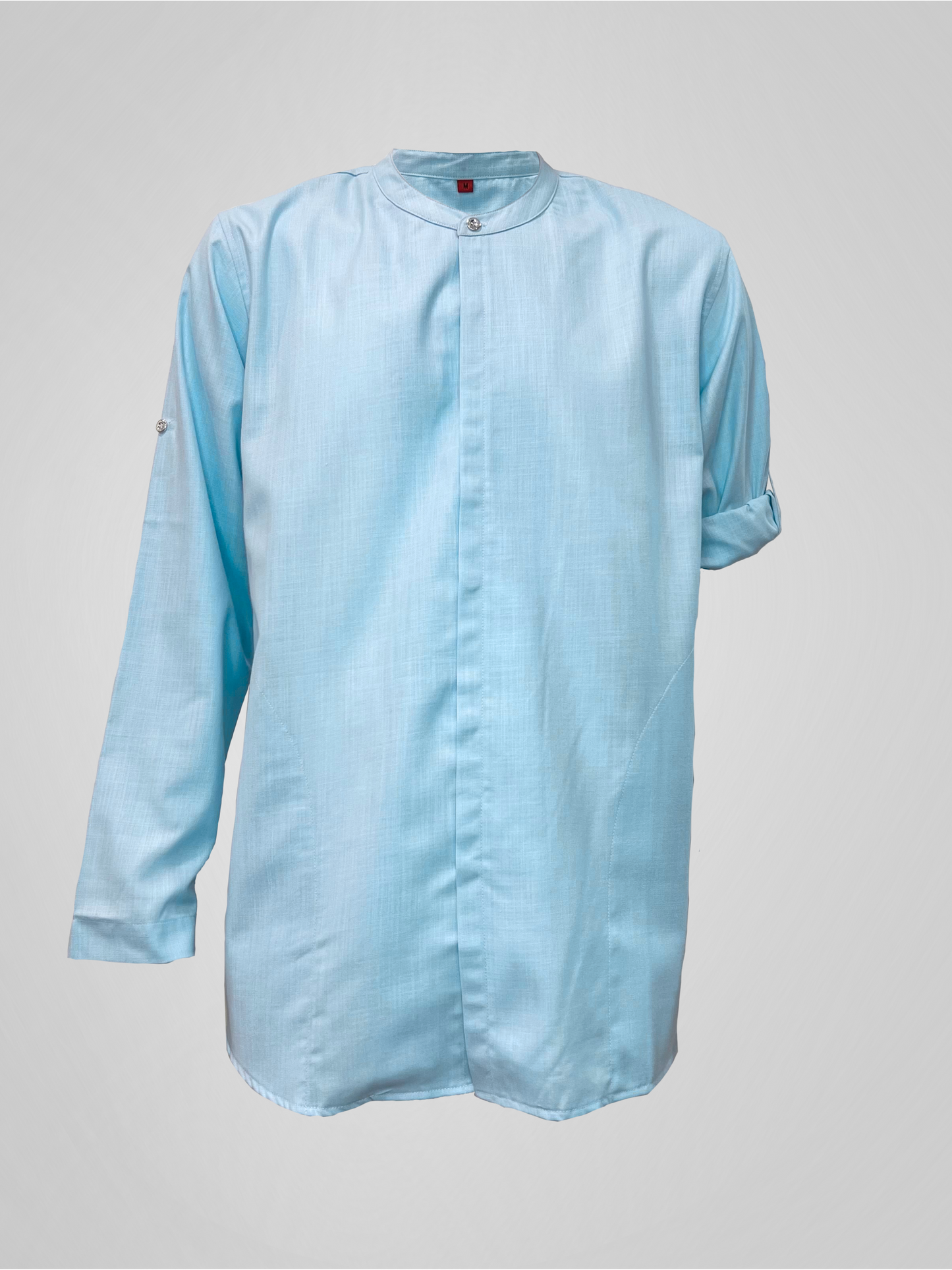 KURTA ROSSO WITH COLLAR - BABY BLUE