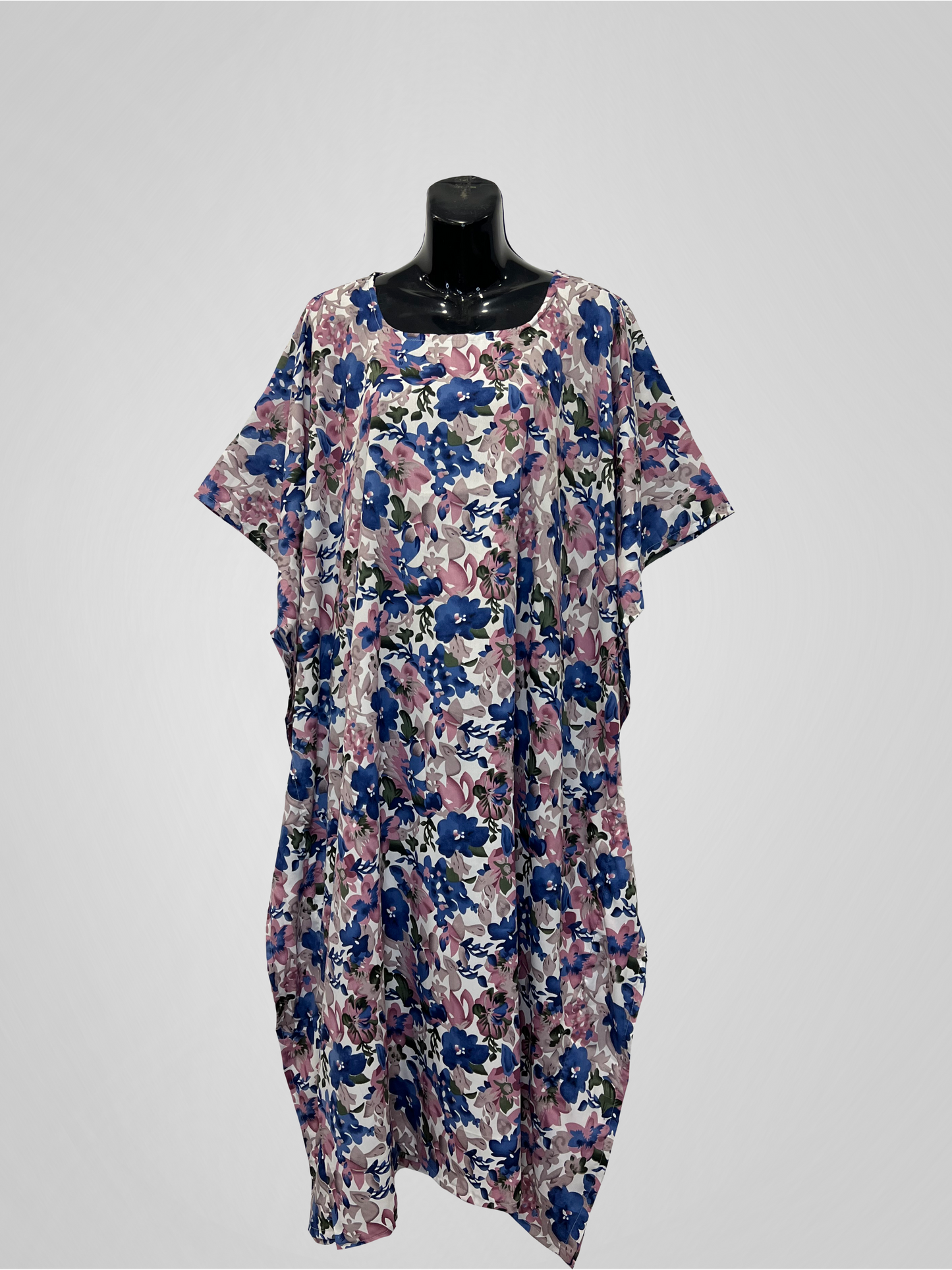 KAFTAN FLORAL (MOTHER & DAUGHTER) - BLUE