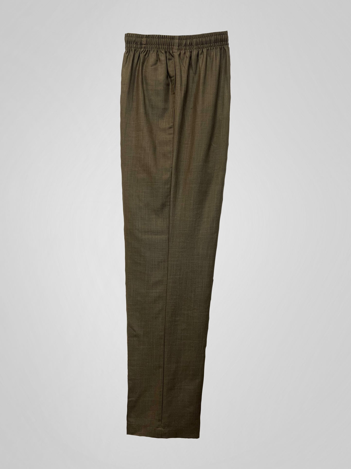 BASIC LINEN PANTS - BROWN