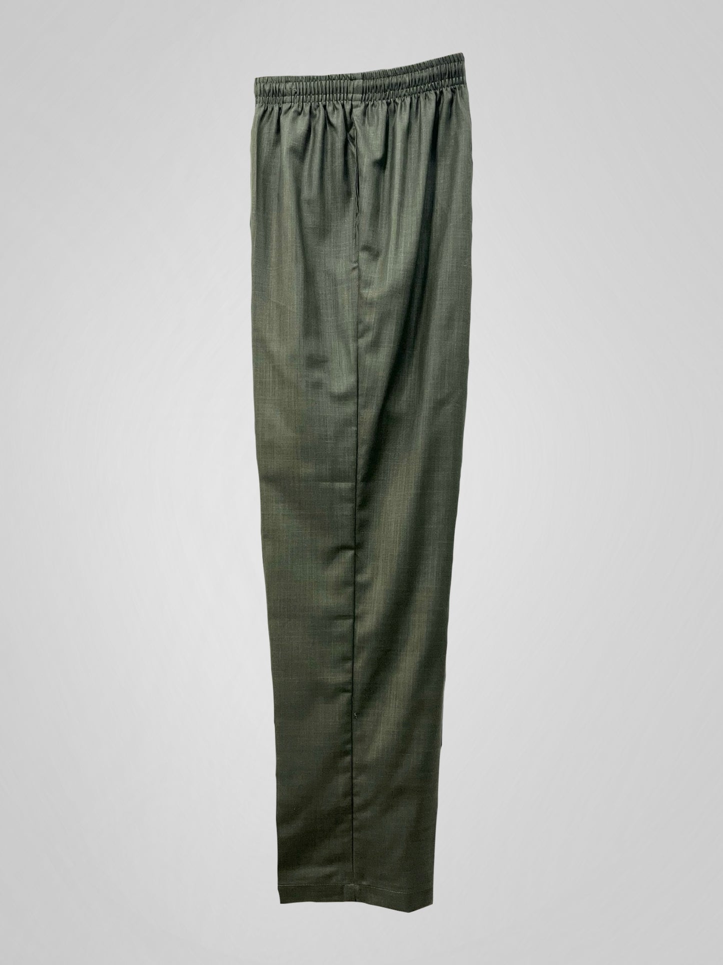 BASIC LINEN PANTS - GREEN