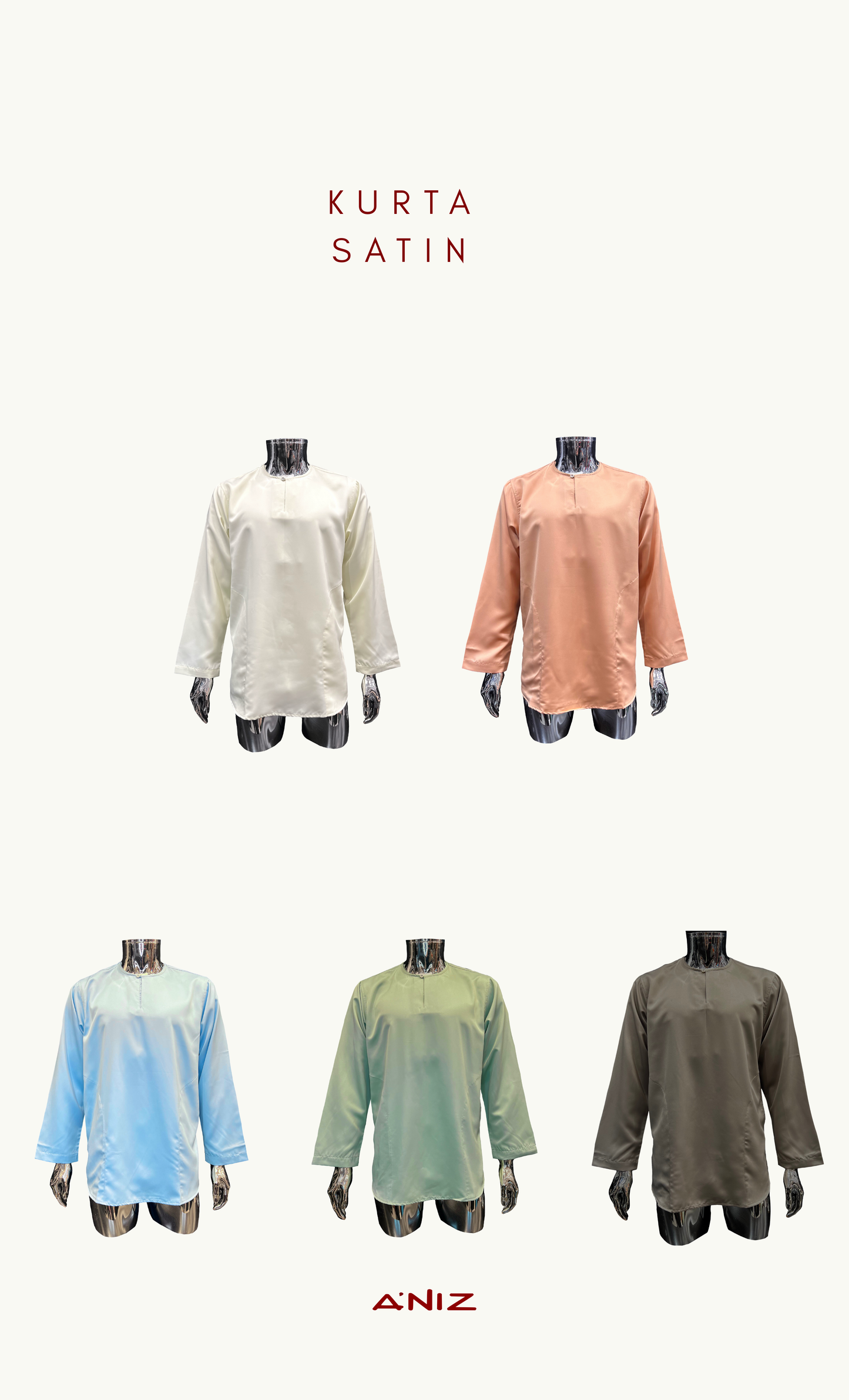 KURTA SATIN - SAGE GREEN