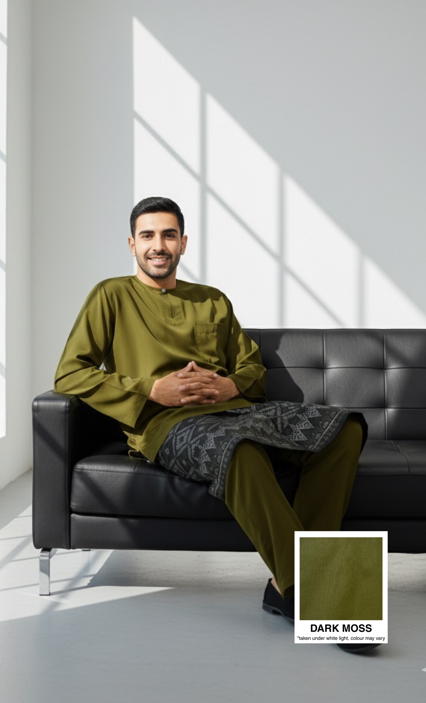 BAJU MELAYU AMIIR TELUK BELANGA (LOT 3) - DARK MOSS