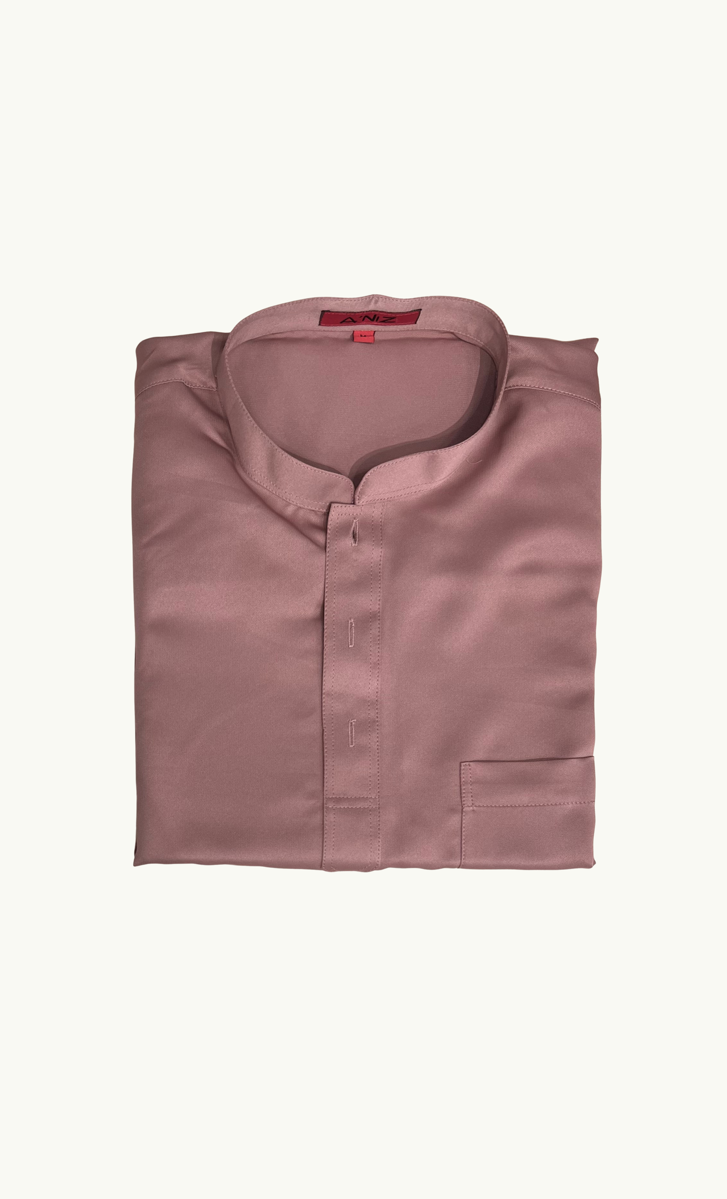 LUX BAJU MELAYU CEKAK MUSANG - SATIN, DUSTY ROSE