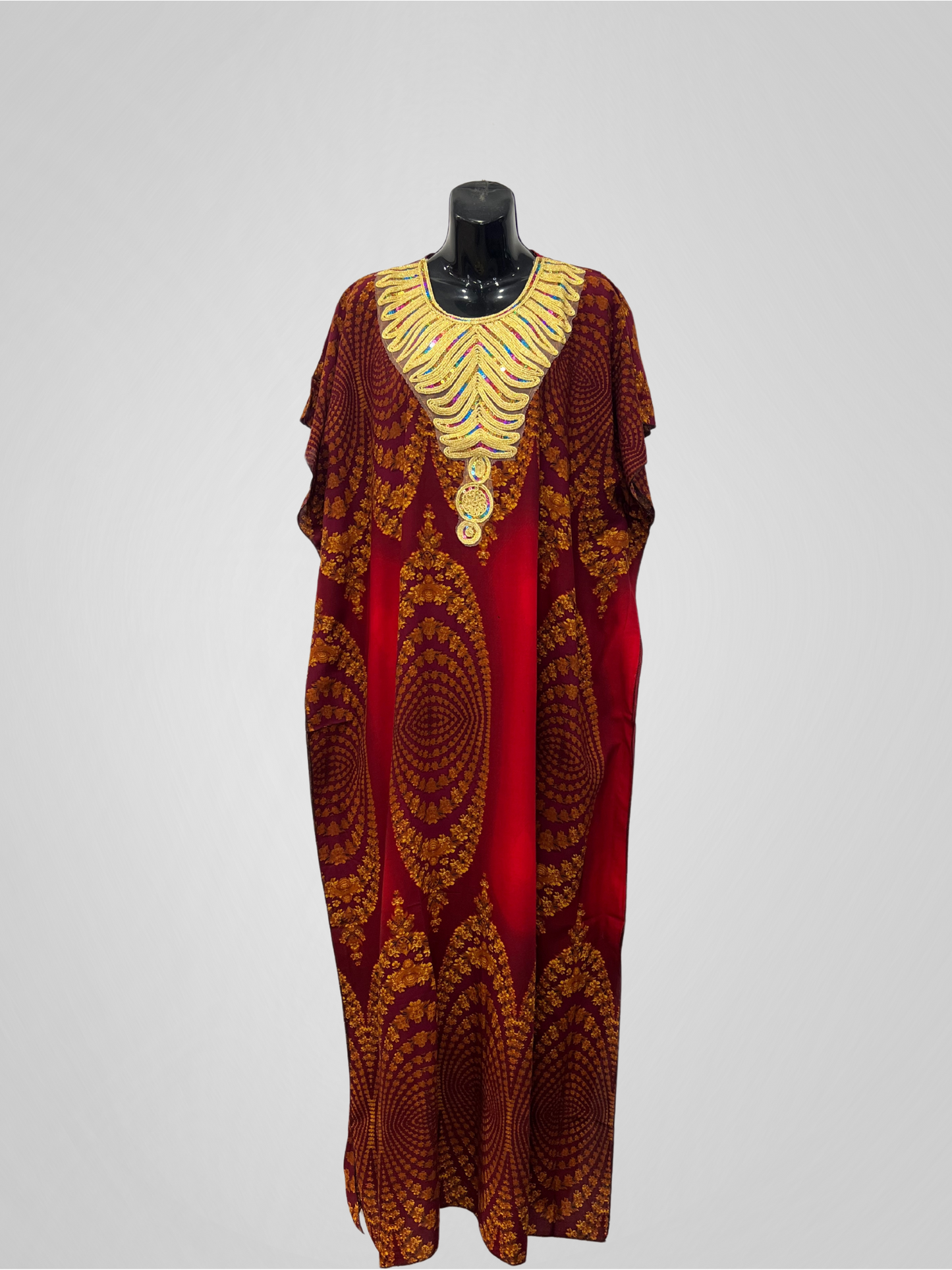 KAFTAN SEQUIN - MAROON
