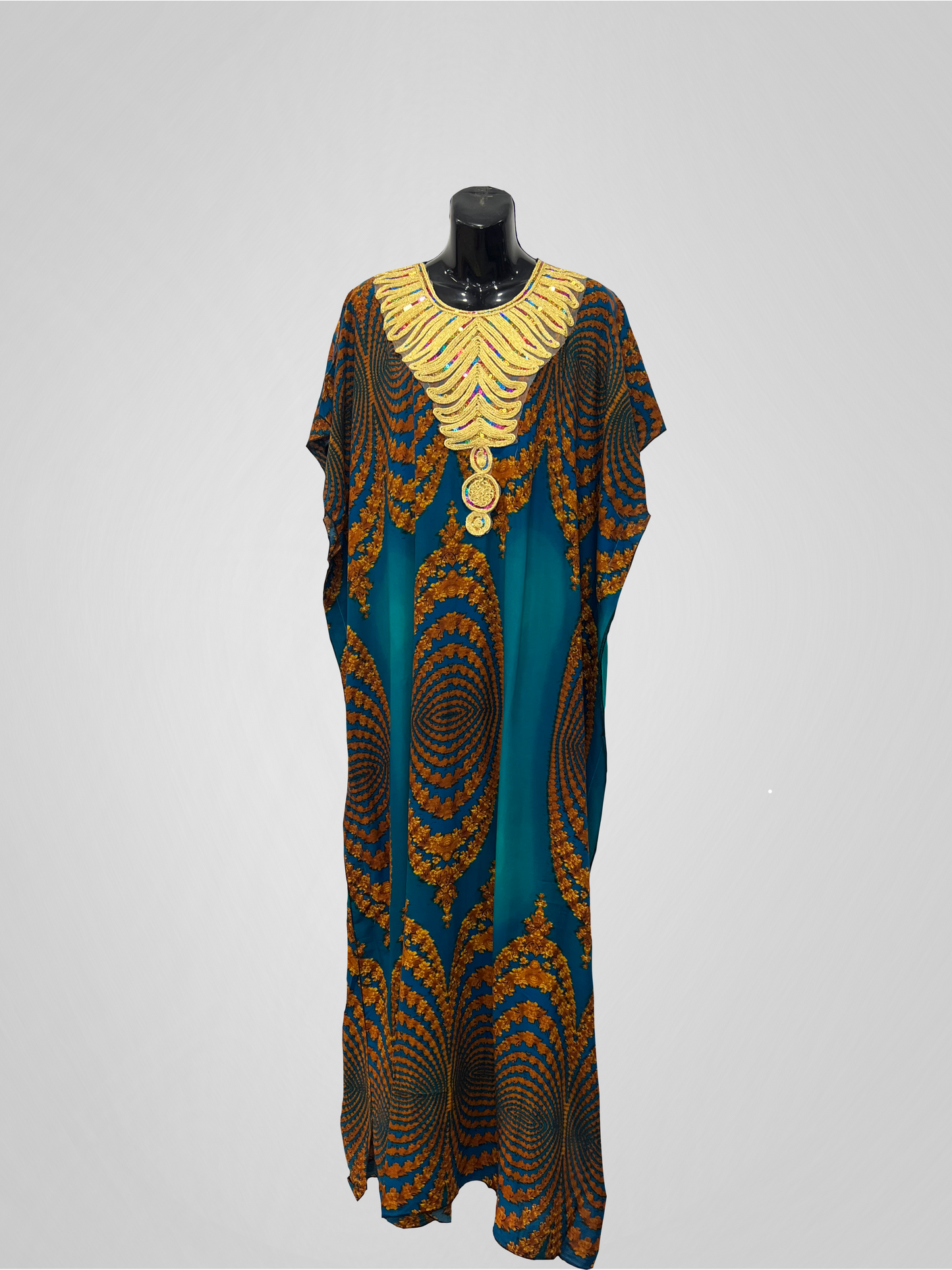 KAFTAN SEQUIN - TURQUOISE