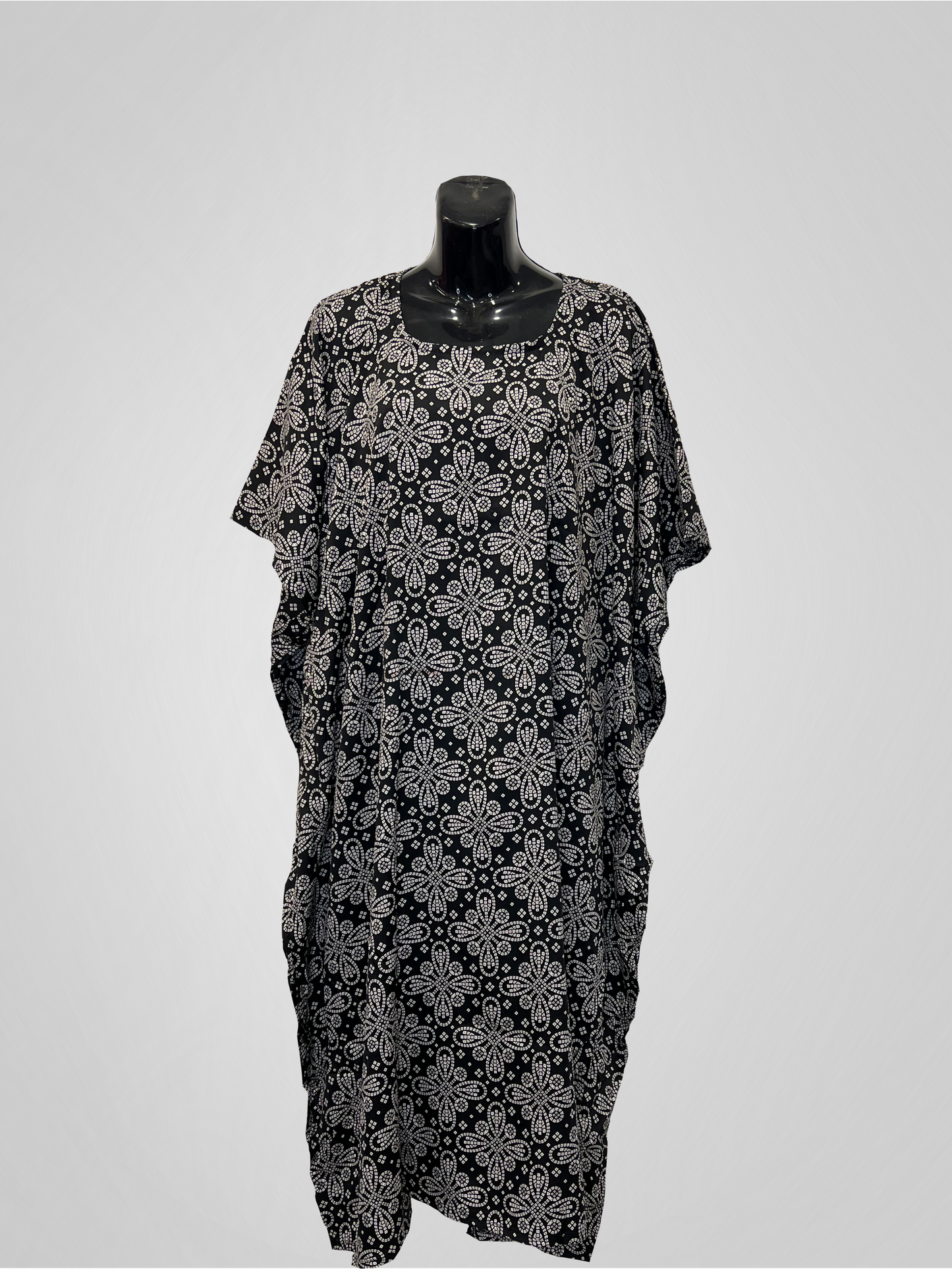 KAFTAN SNOWFLAKES (MOTHER & DAUGHTER) - BLACK