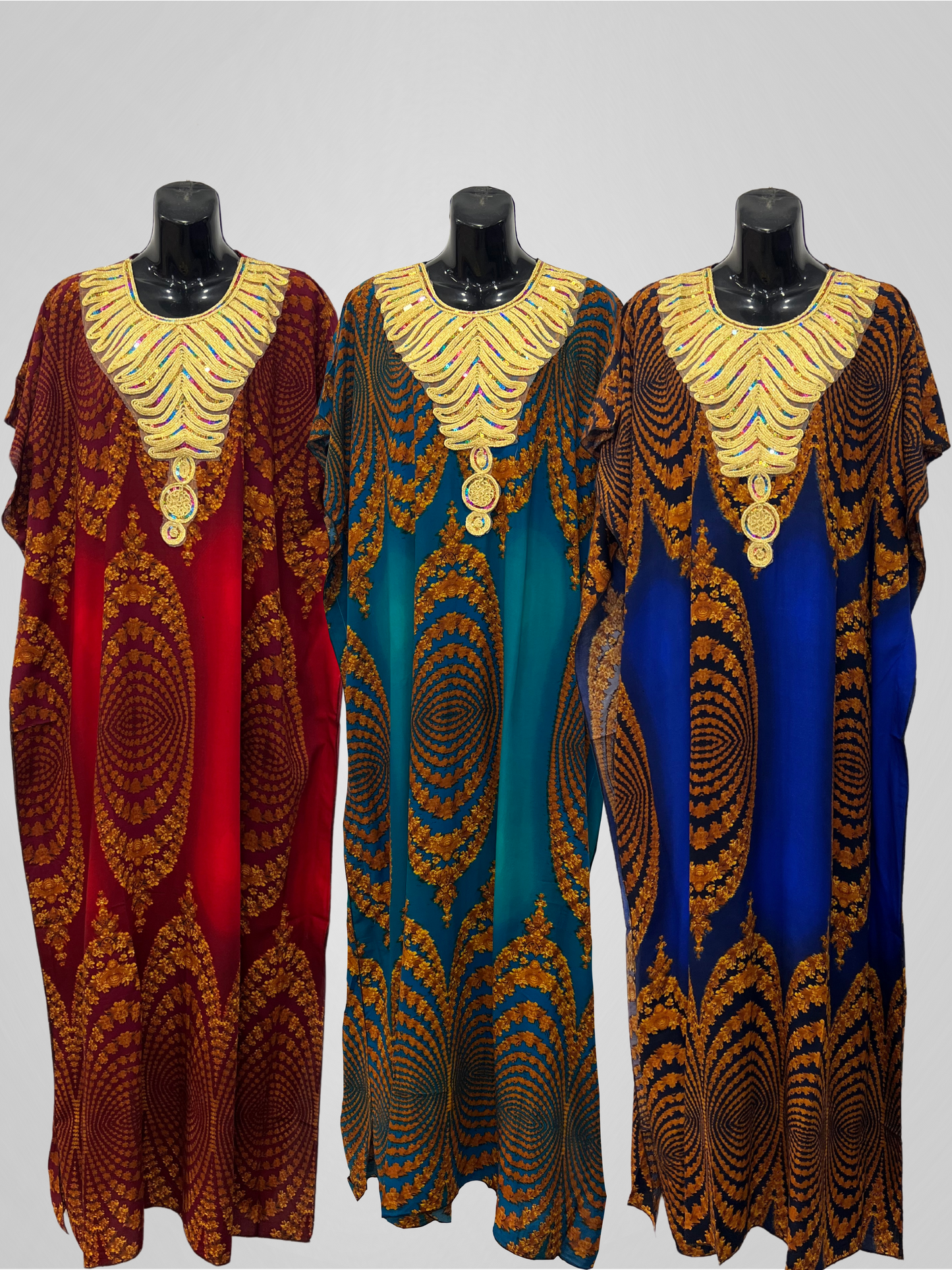 KAFTAN SEQUIN - MAROON