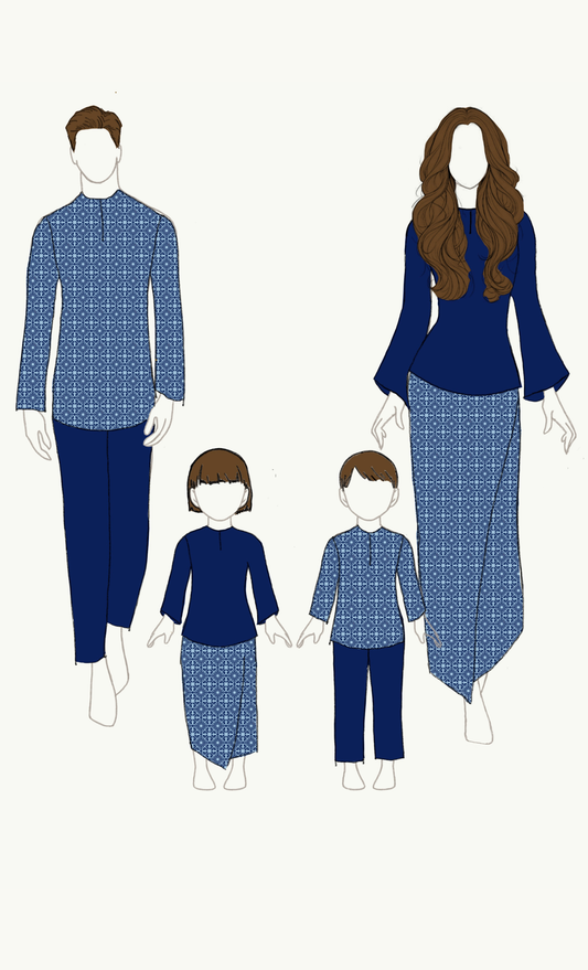 FAMILY SET - ZAHRI, BLUE