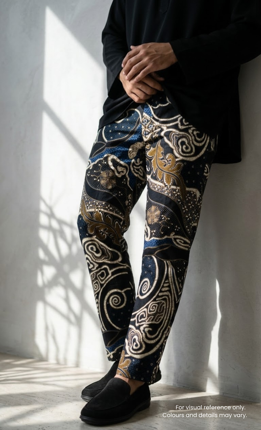 BATIK PANTS - ASLI, BLUE