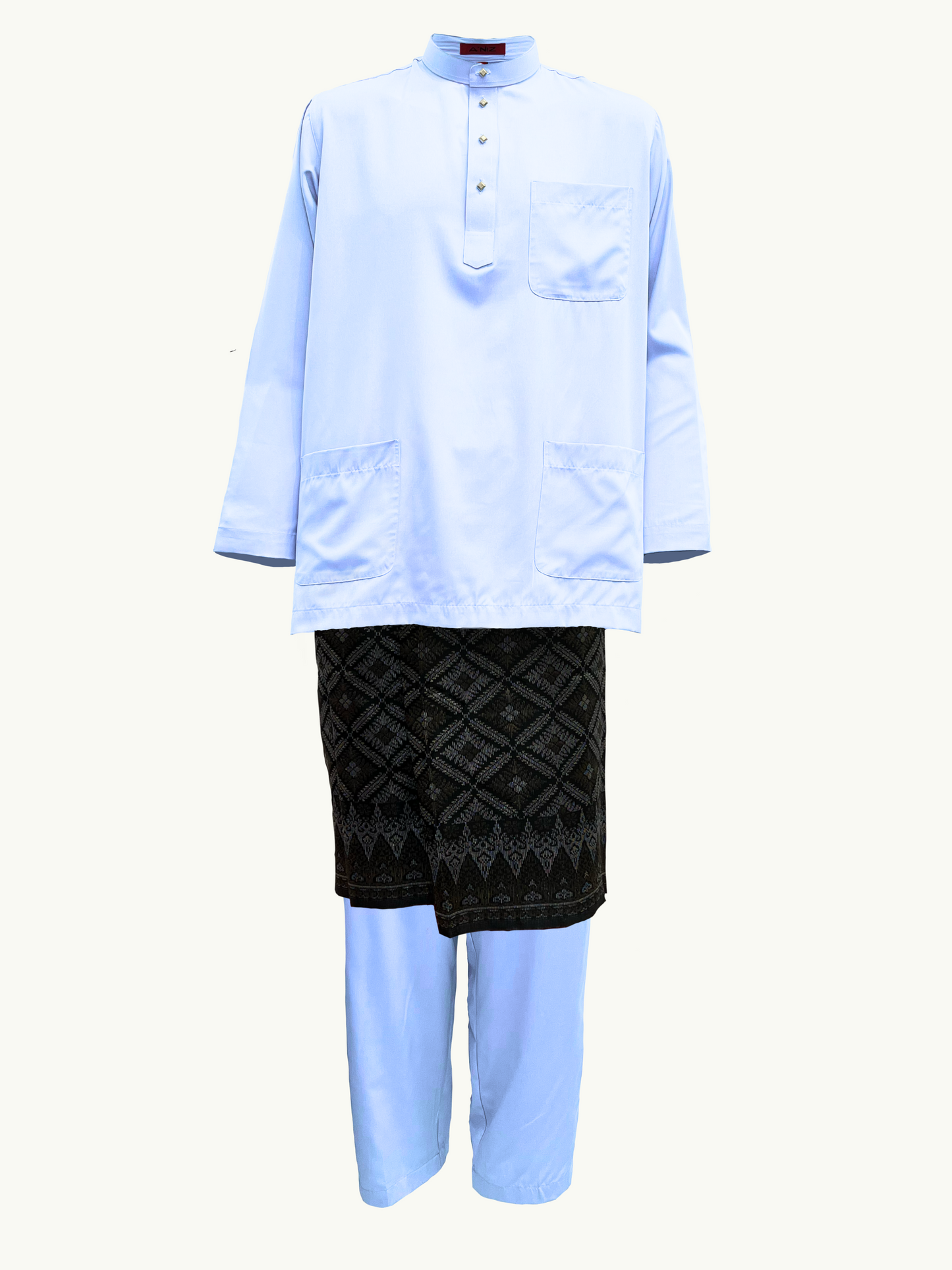 BAJU MELAYU AMIIR CEKAK MUSANG (BASIC) - BABY BLUE