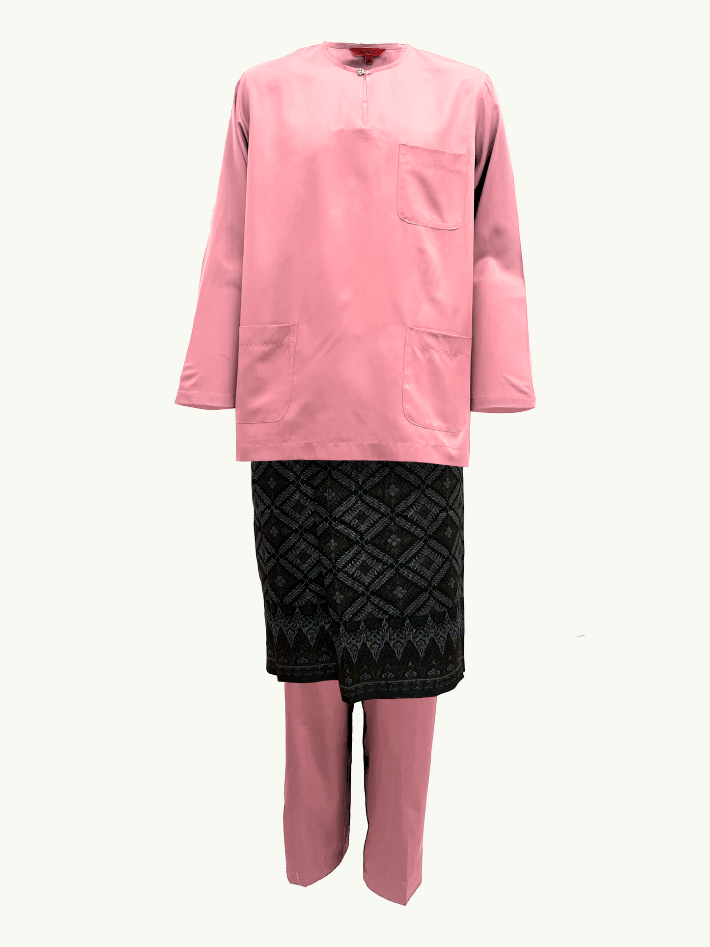 BAJU MELAYU AMIIR TELUK BELANGA (LOT 2) - BABY PINK