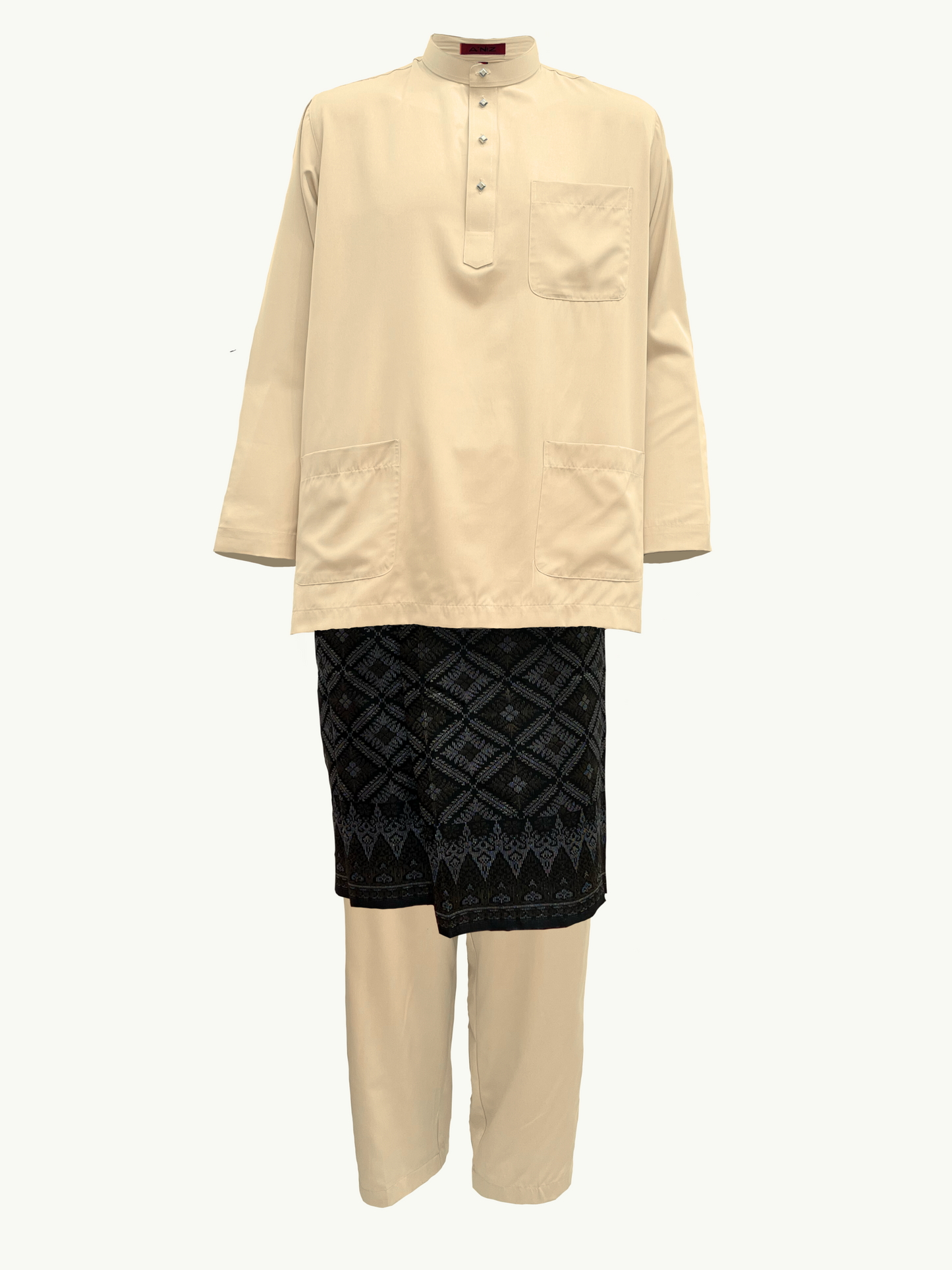 BAJU MELAYU AMIIR CEKAK MUSANG (LOT 5) - BEIGE