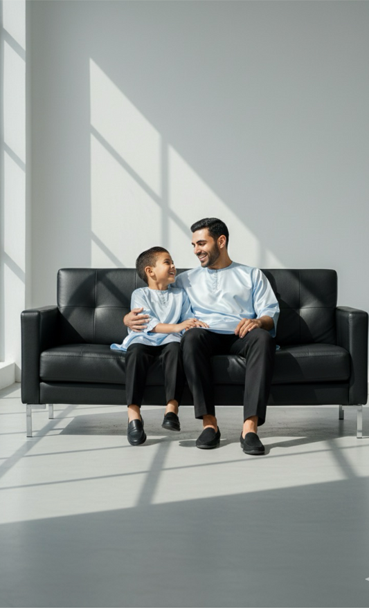 KURTA CALI - BABY BLUE