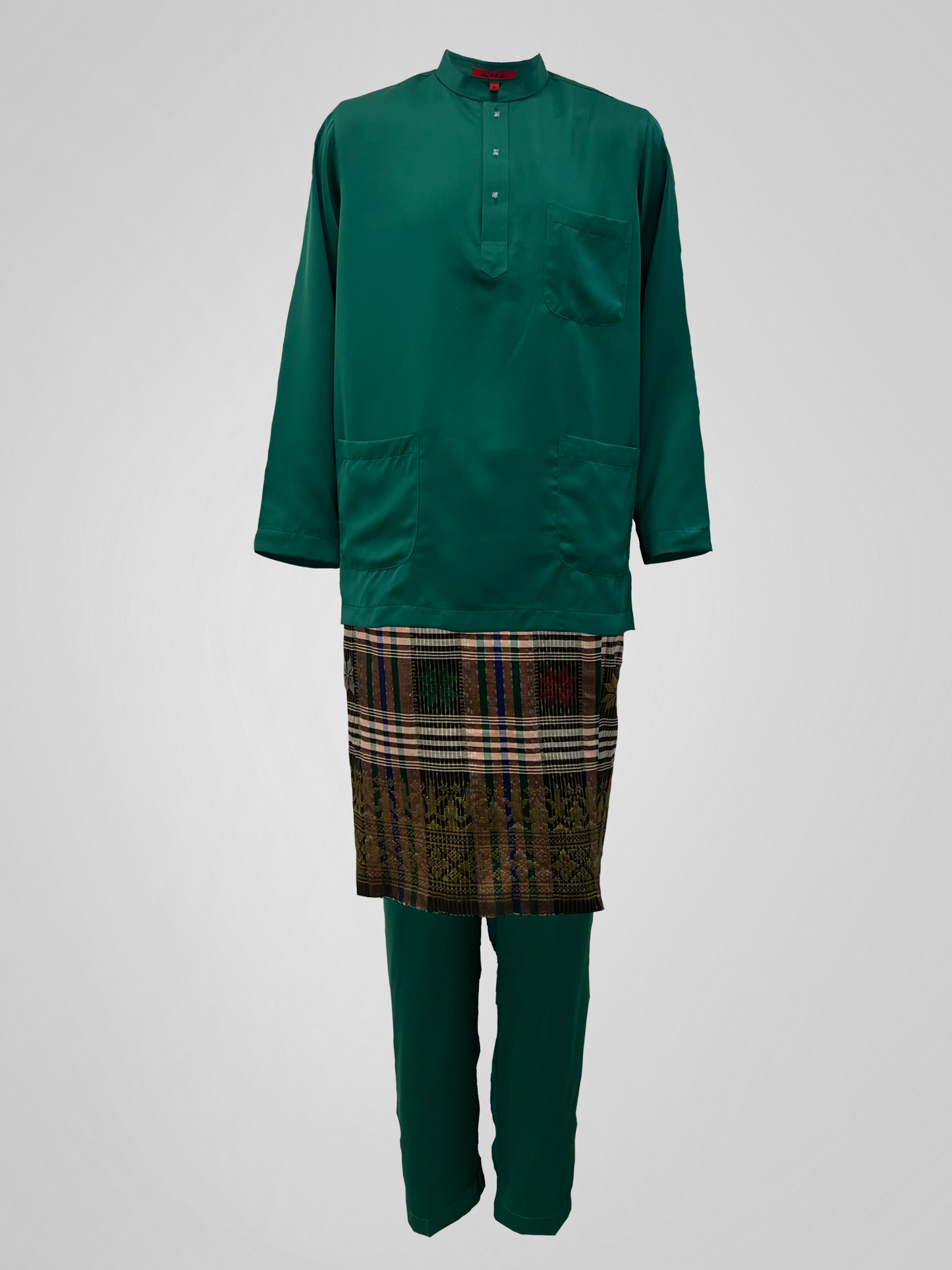 BAJU MELAYU ROKA CEKAK MUSANG - CASTLEON GREEN