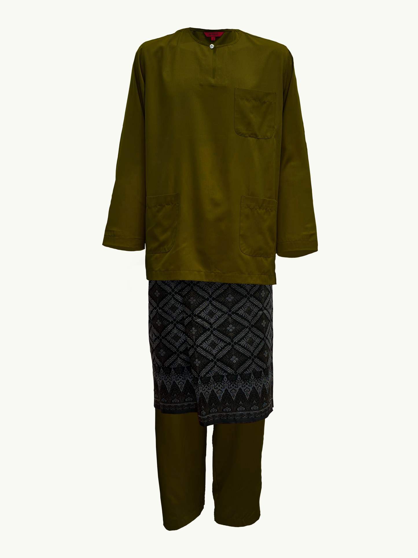 BAJU MELAYU AMIIR TELUK BELANGA (LOT 3) - DARK MOSS