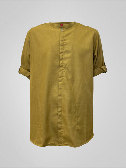 KURTA ROSSO - DARK MUSTARD