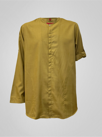 KURTA ROSSO - DARK MUSTARD