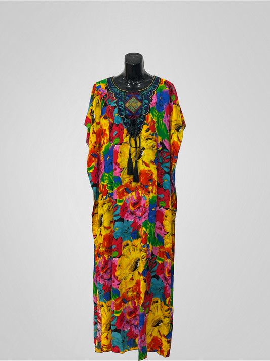 KAFTAN FEATHER - YELLOW