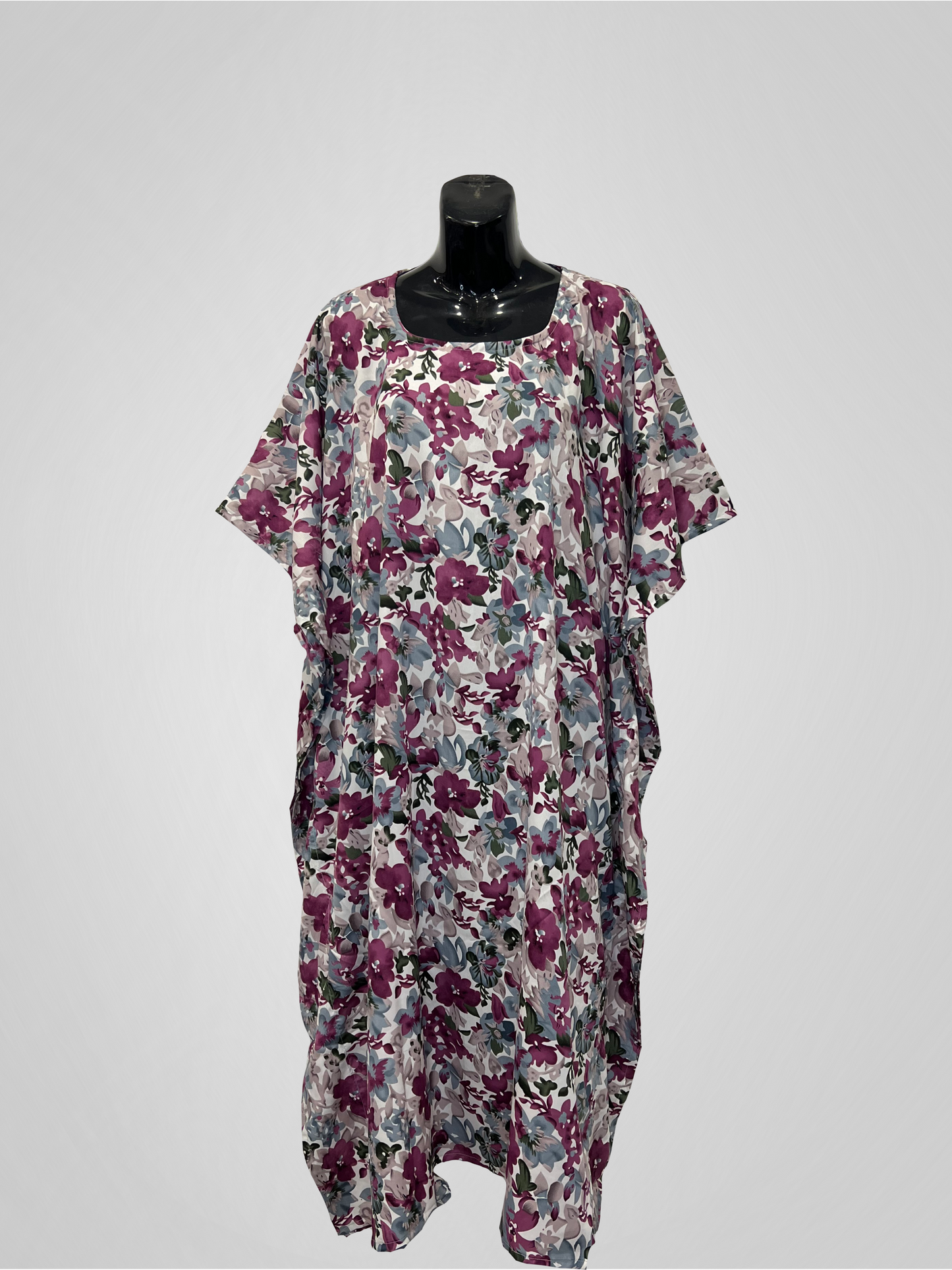 KAFTAN FLORAL (MOTHER & DAUGHTER) - PURPLE