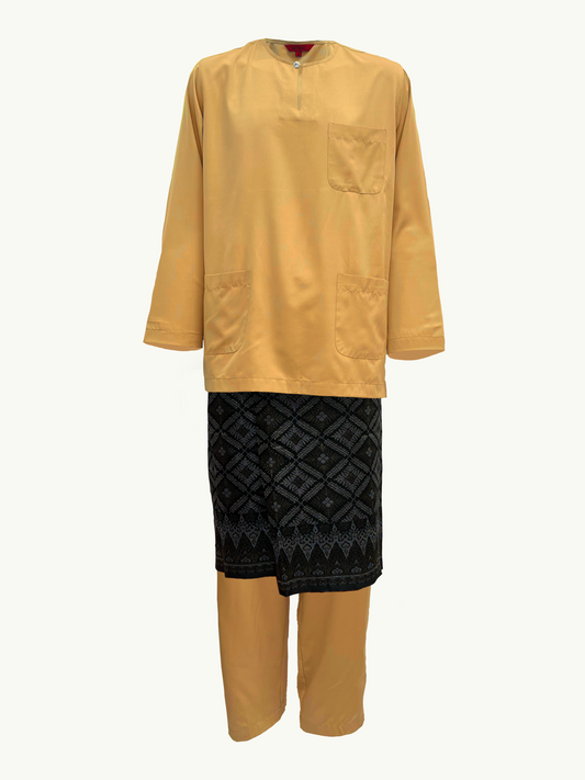 BAJU MELAYU AMIIR TELUK BELANGA (LOT 3) - FRENCH GOLD