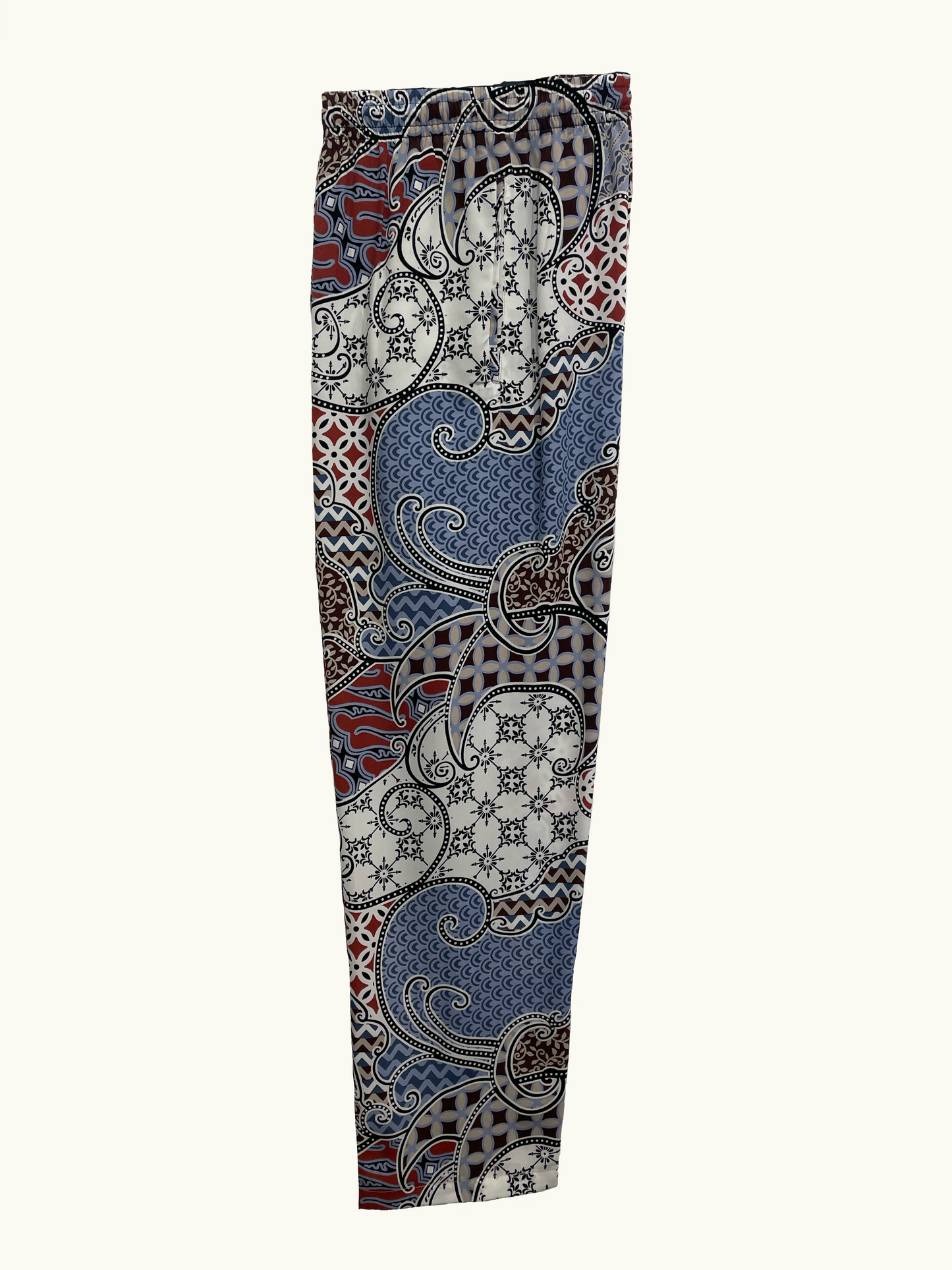 BATIK PANTS - FUJI, BLUE/BRICK