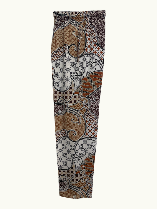 BATIK PANTS - FUJI, WARM BROWN