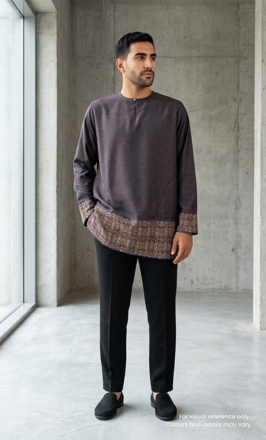 KURTA HAKEEM - PLUM