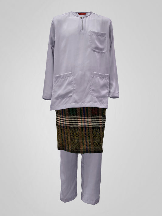 BAJU MELAYU BELL TELUK BELANGA - PEWTER