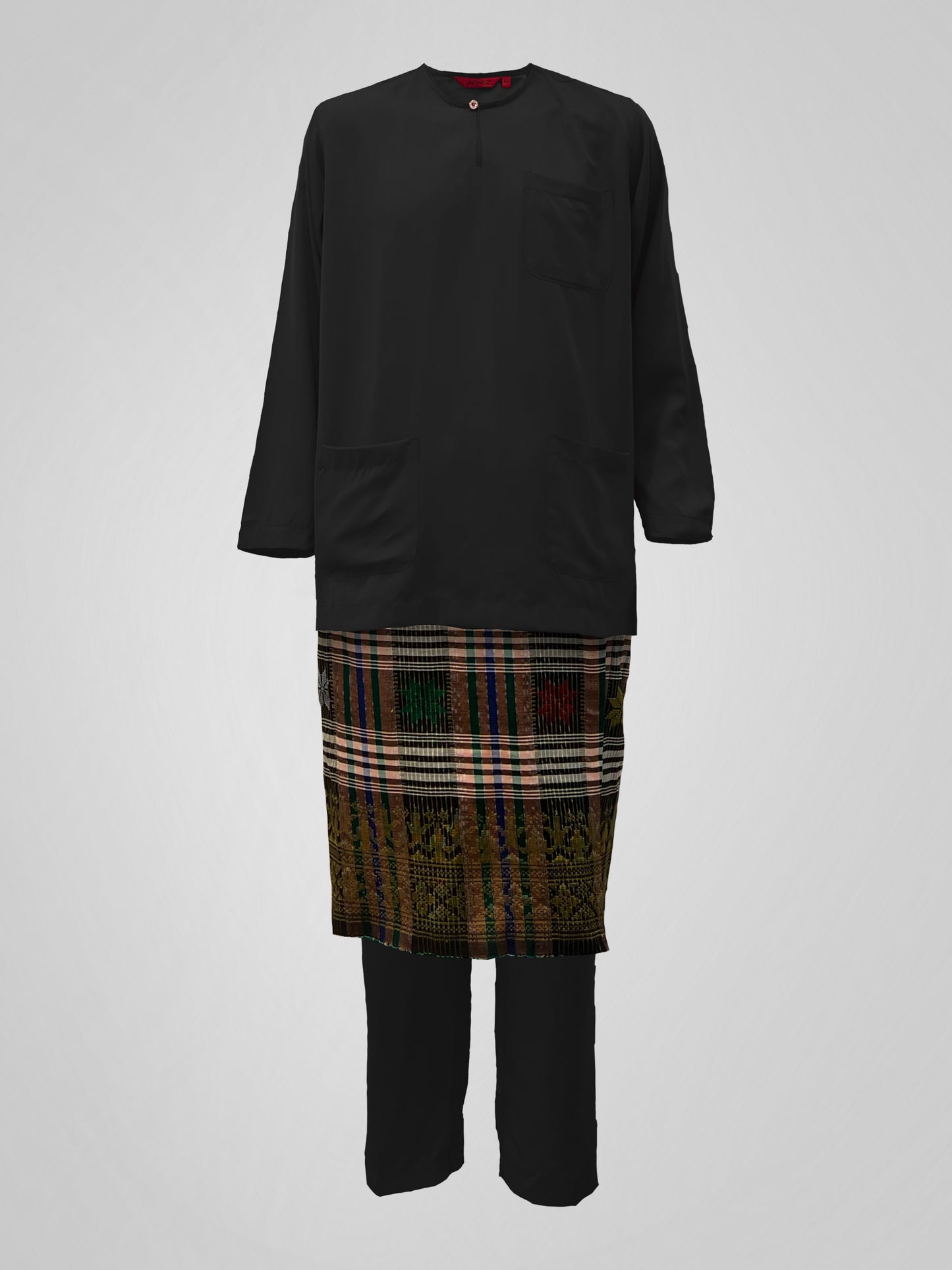 BAJU MELAYU BELL TELUK BELANGA - BLACK