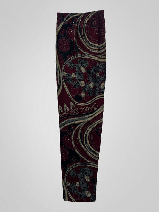 BATIK PANTS - STONE, MAROON