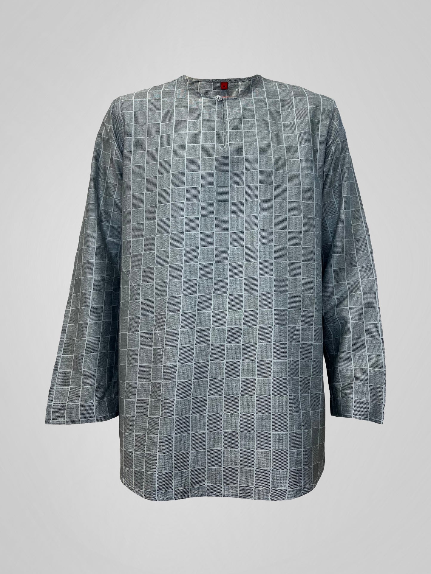 KURTA CHECKERS - GREY