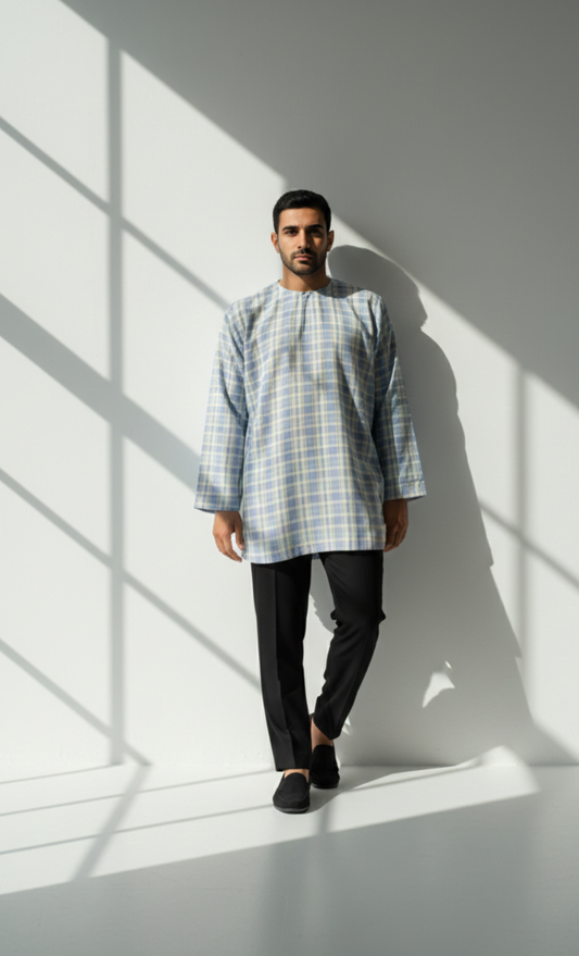 KURTA BLOCKS - BLUE
