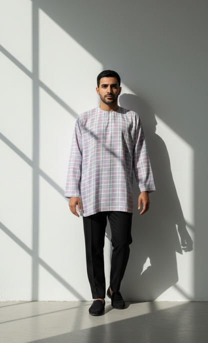 KURTA BLOCKS - PURPLE