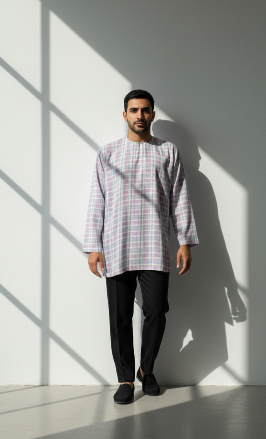 KURTA BLOCKS - PURPLE