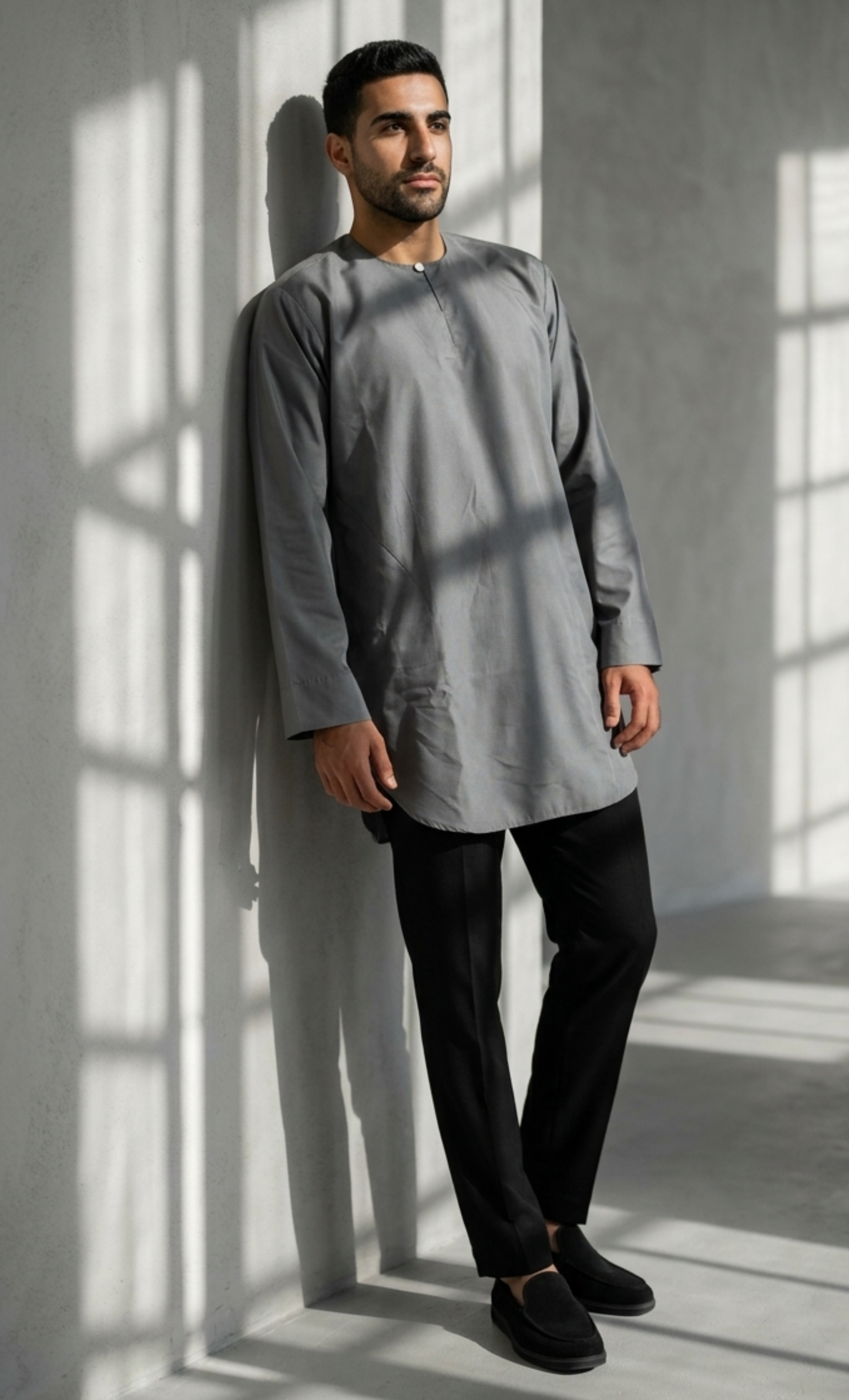 KURTA SPUN - DARK GREY