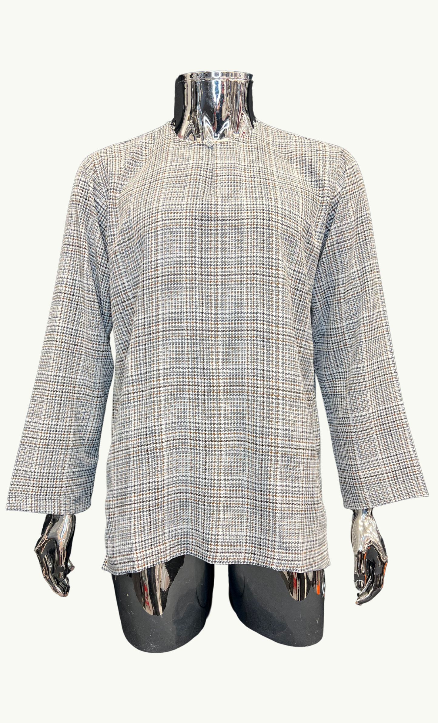 KURTA HOUNDSTOOTH - WHITE