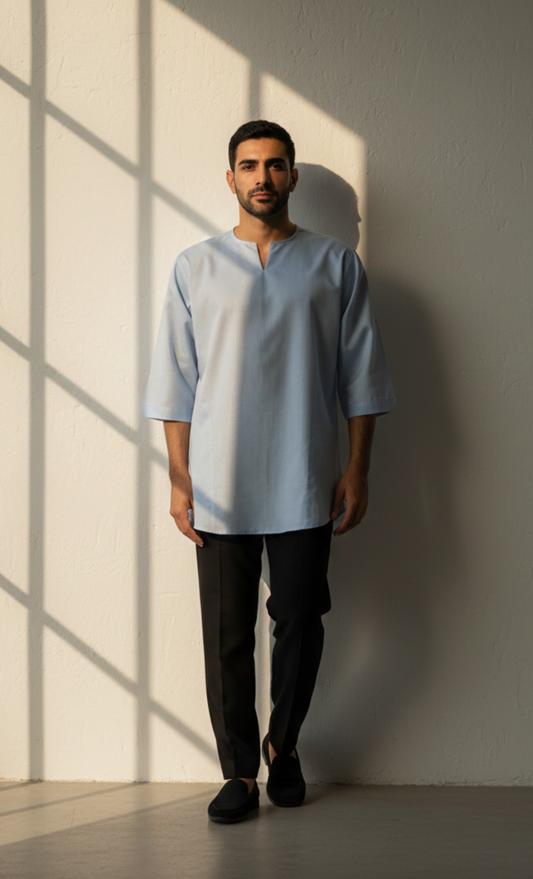 KURTA IMANI - BABY BLUE