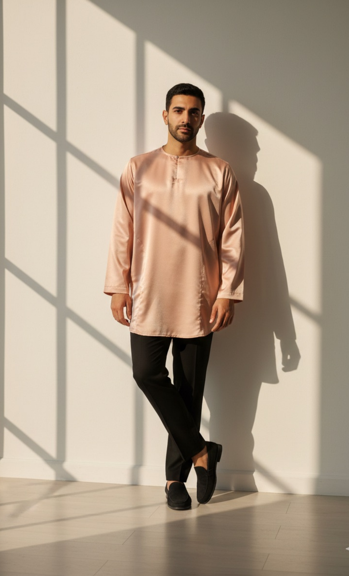 KURTA SATIN - WARM NUDE