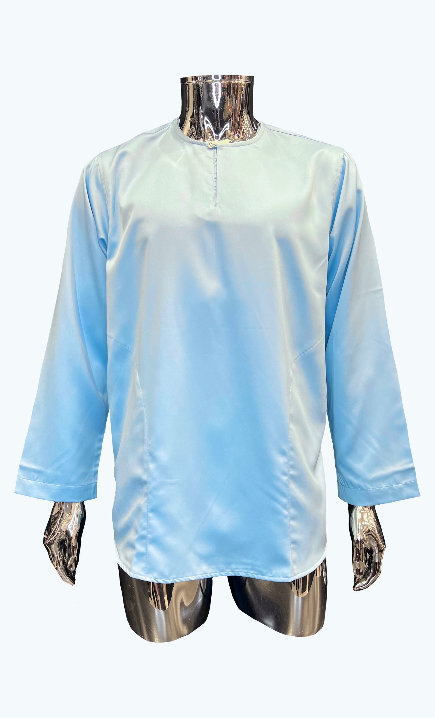 KURTA SATIN - SKY BLUE