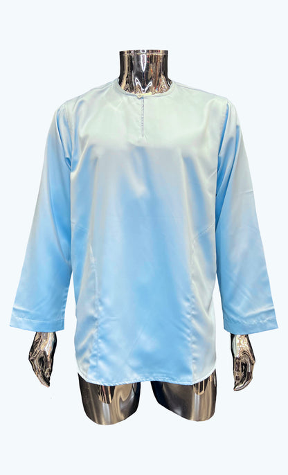 KURTA SATIN - SKY BLUE