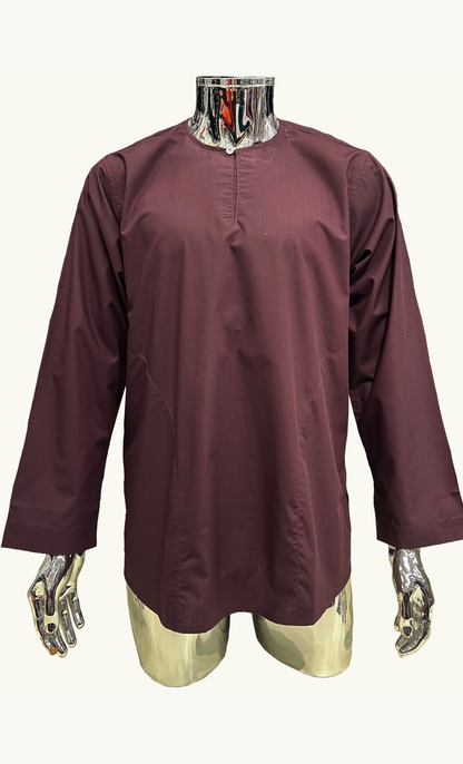 KURTA SPUN - AUBERGINE