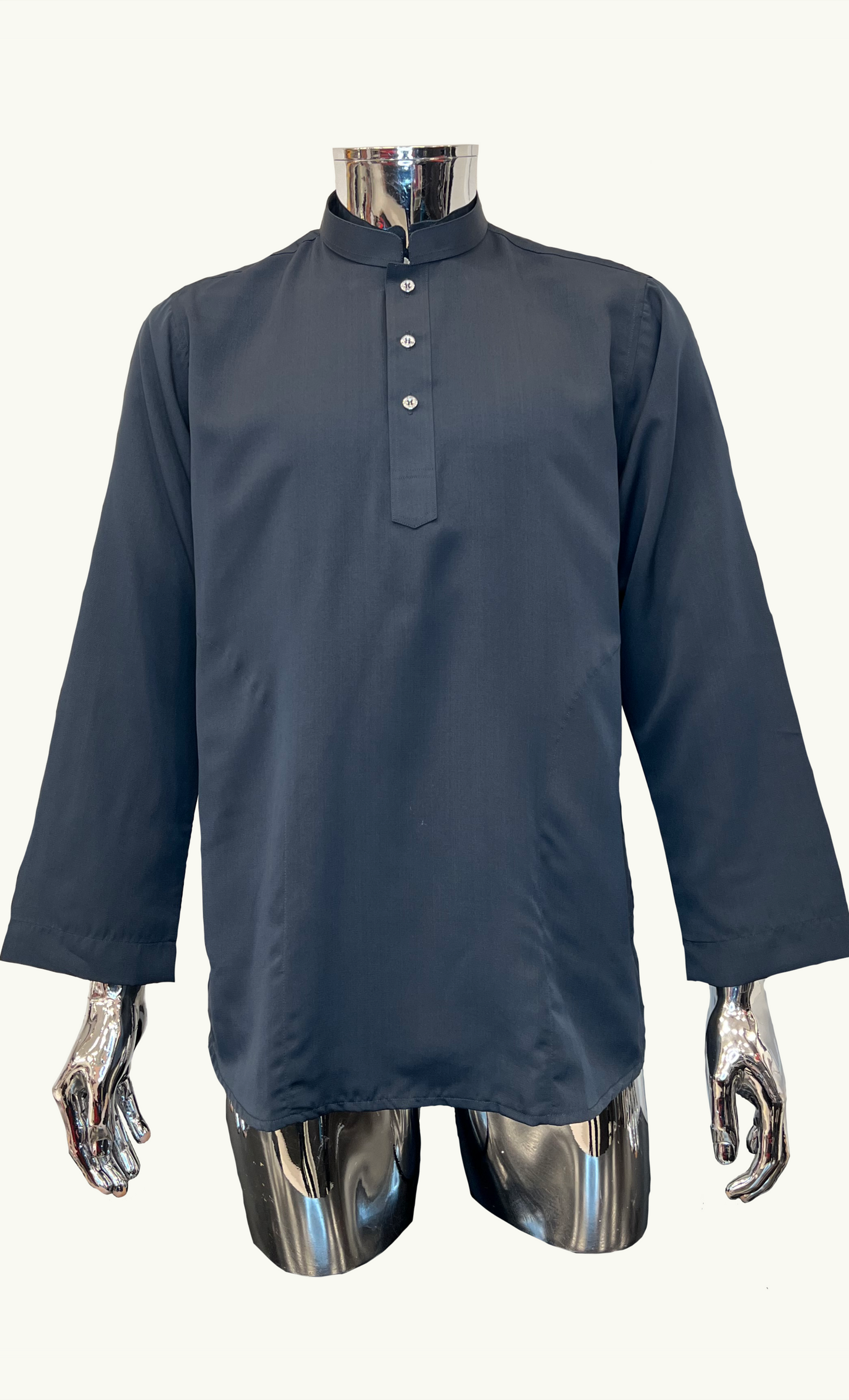 KURTA SUPERSILKY COLLAR - GREY