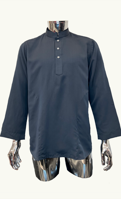 KURTA SUPERSILKY COLLAR - GREY