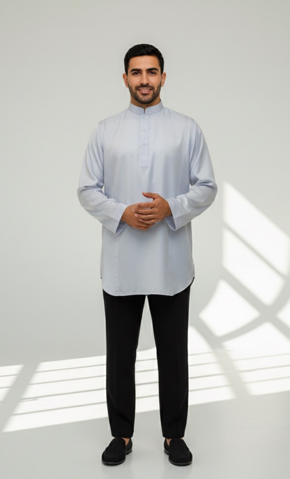 KURTA SUPERSILKY COLLAR - WHITE