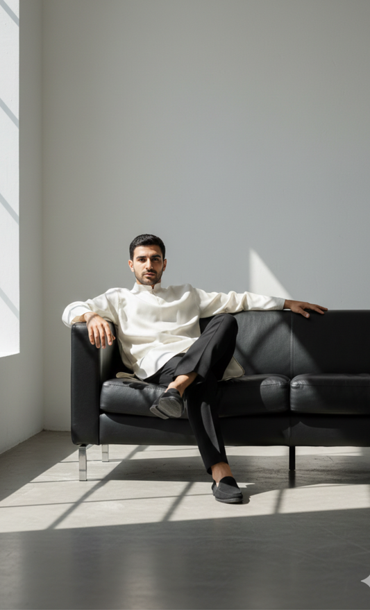 KURTA ZUBAIR - OFF WHITE