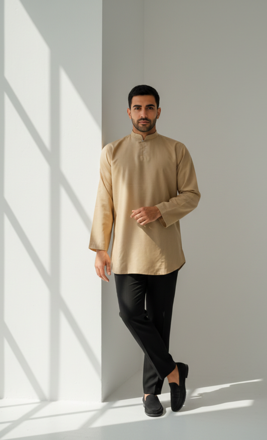 KURTA ZUBAIR - PALE GOLD