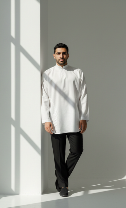 KURTA ZUBAIR - WHITE