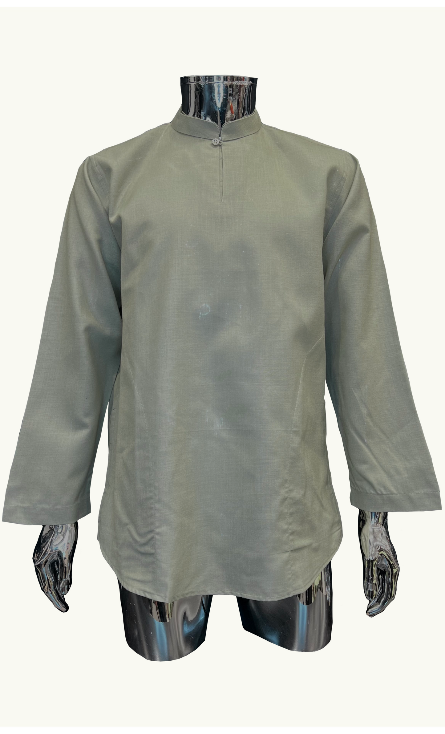 KURTA ZUBAIR - MUTED SAGE GREEN