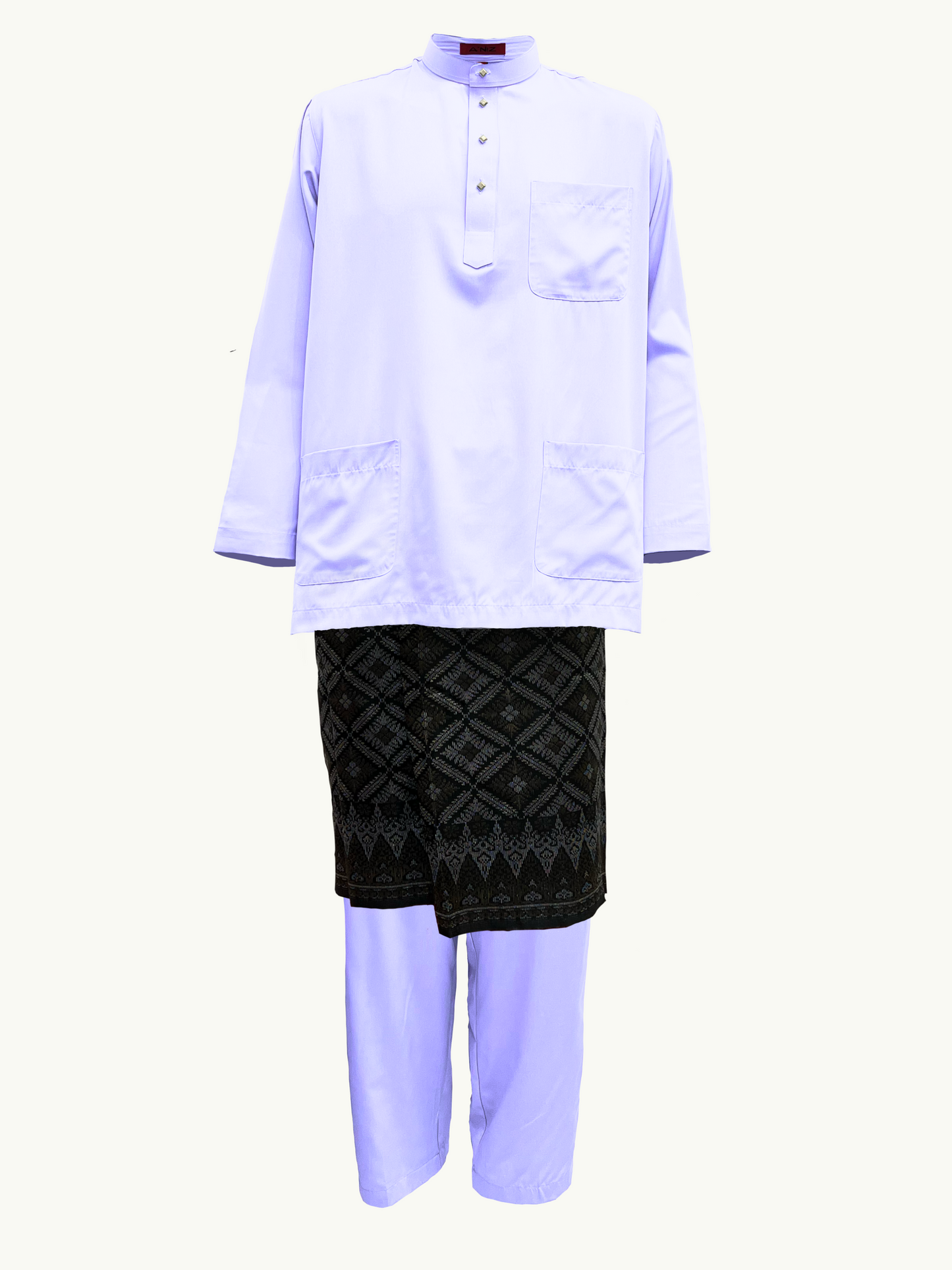 BAJU MELAYU AMIIR CEKAK MUSANG (LOT 4) - LAVENDER