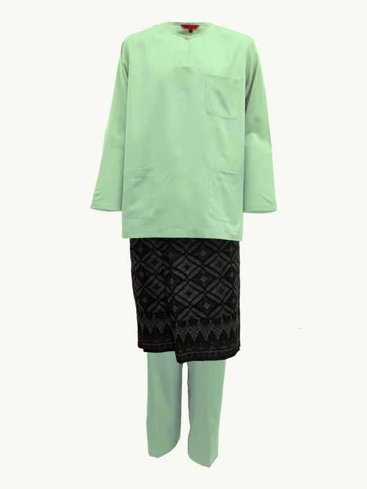 BAJU MELAYU AMIIR TELUK BELANGA (LOT 2) - LIGHT MINT